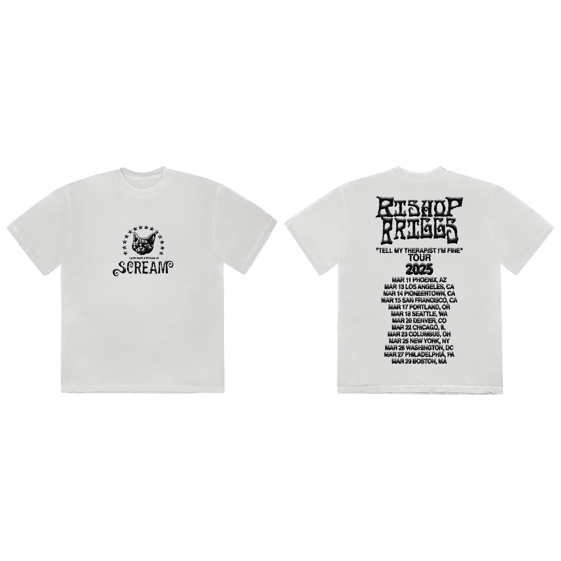 Scream Date Back Tee